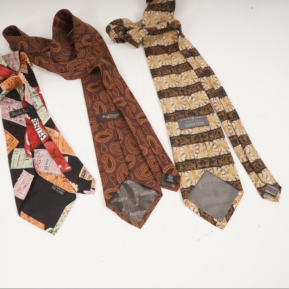 Lot of Three Silk Ties, Paul Stuart, Nicole Miller and‎ Robert Talbott​ - Picture 3 of 5